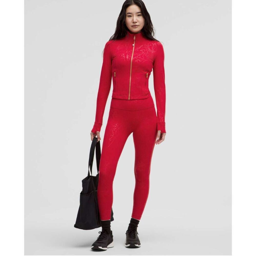 NWT Lunar New Year Lululemon Align‎ HR Pant 25" Emboss Red Size 4